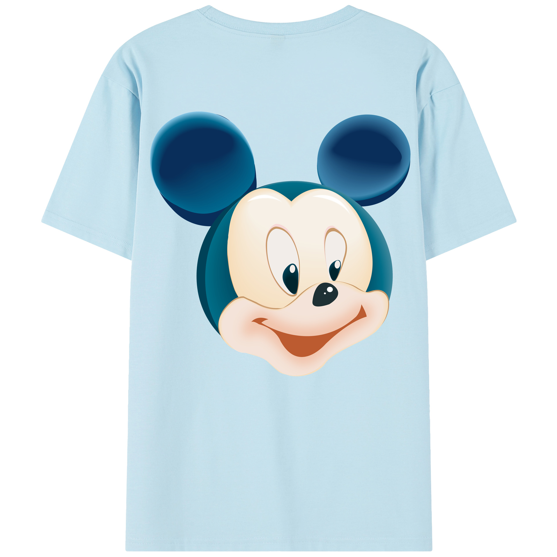 （画像用） ミッキーマウス Mickey Mouse 綿100％半袖Tシャツ（背面プリント）